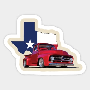 Custom Ford Truck on Texas Sticker